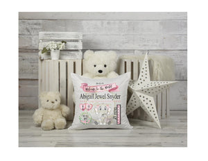 Personalized Birth Stat Baby Pillow